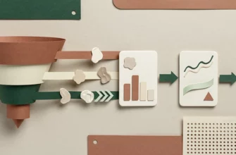 Дашборд CRM с отчётом по воронке продаж и конверсией по этапам