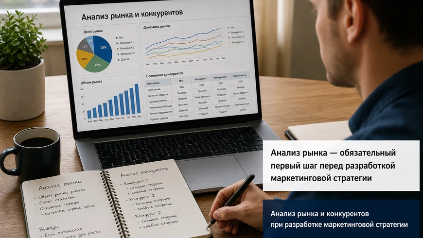 Анализ рынка и конкурентов при разработке маркетинговой стратегии