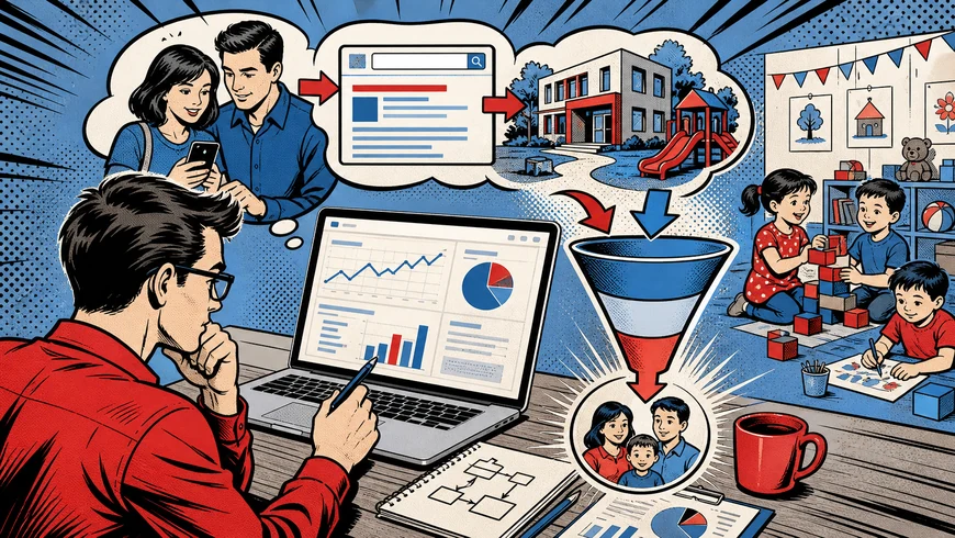 Привлечение клиентов в частный детский сад: как работает контекстная реклама — иллюстрация к статье «привлечение клиентов частный детский сад»