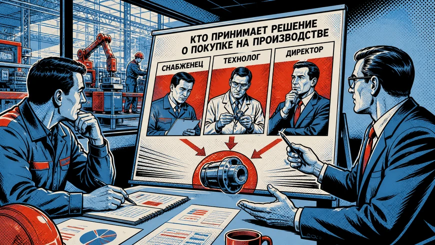Кто принимает решение о покупке на производстве: снабженец, технолог, директор — «реклама производственной компании b2b»