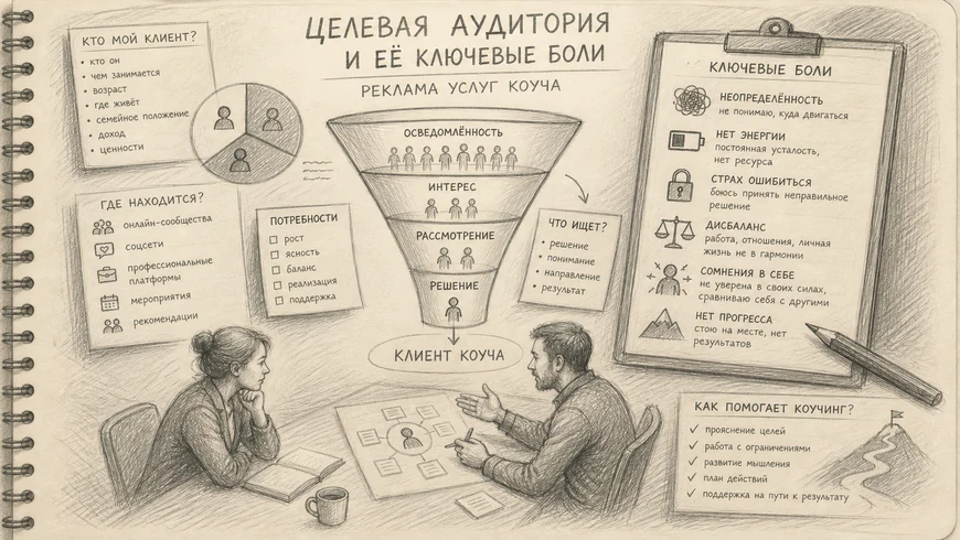 Целевая аудитория и её ключевые боли — «реклама услуг коуча»
